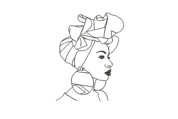 Black Woman African American Embroidery Design Review
