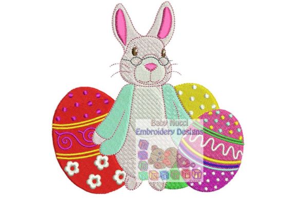 Easter Bunny and 3 Eggs Embroidery Review