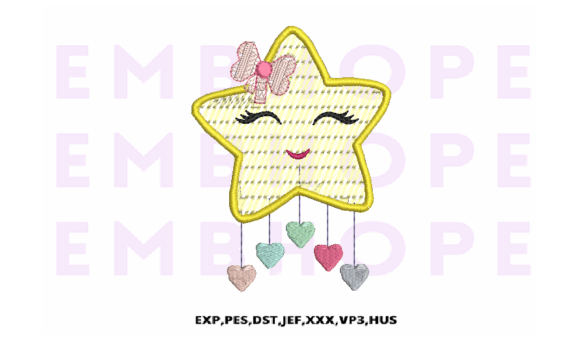 Girl Star with Hearts Embroidery Review