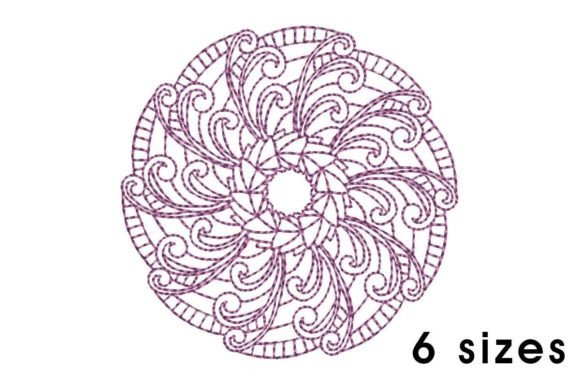 Mandala Redwork Curls and Stripes Review
