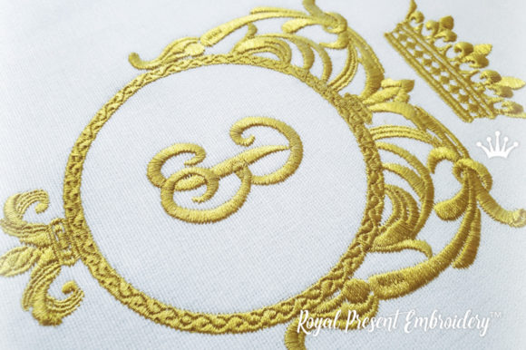 Monogram Frame with Crown Embroidery Review