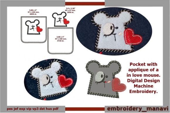 Mouse in Love Embroidery Design Review