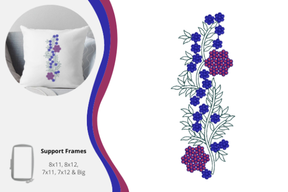 Pillow Cover Flower: A Versatile Embroidery Design for Seasonal Creations