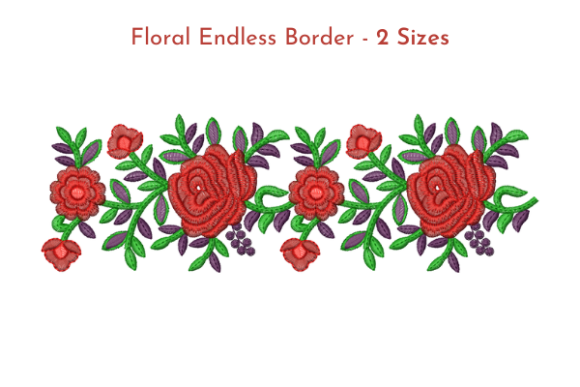 Red Rose Endless Border Embroidery Review