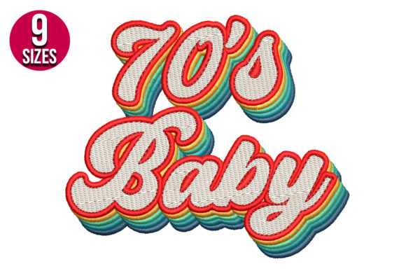 Review: 70 s Baby Embroidery Design