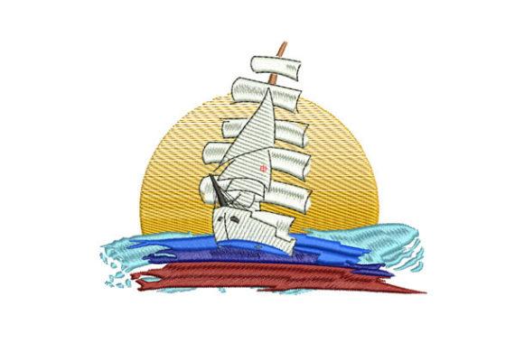 Ship in the Sea Embroidery Design Review