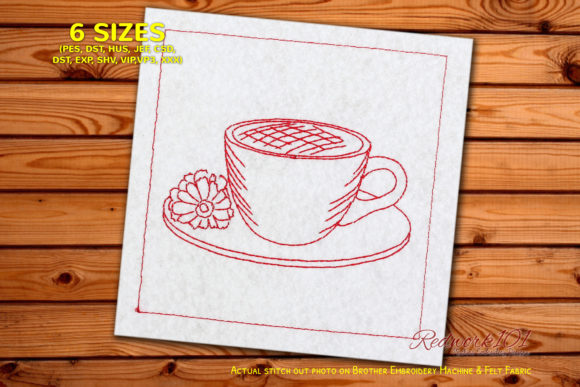 Teacup with Flowers Embroidery Review