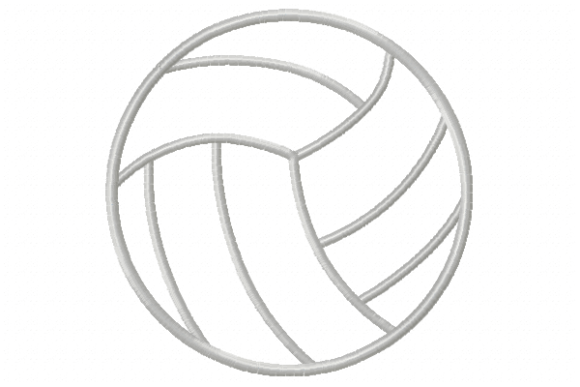 Volleyball Applique: A Versatile Embroidery Design for Creative Sellers